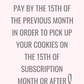 Monthly Subscription - Pay as You Go